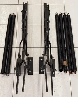 Tip Up Garage Door Springs and Hinge Set New