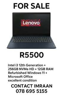 Lenovo IdeaPad Laptop refurbished R5500 excellent condition Value for money