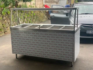 Stainless steel gas open flame grillers half n half