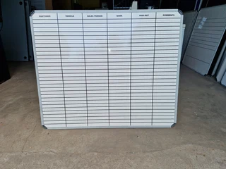 White Boards With Stripes