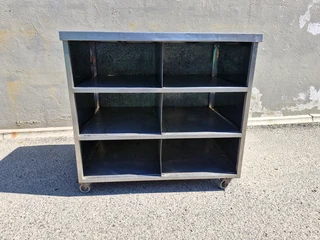 Stainless Steel Trolley With Compartments