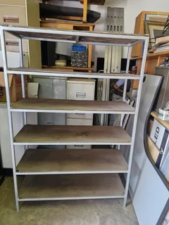 Metal And Wood Shelf