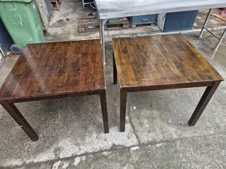 Two Wood Tables