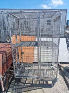 Galvanised Trolley Cage