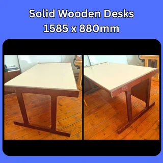 Solid Wooden Desks1585 x 880mm (2 available)