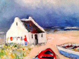 Fisherman Cottages by Inge. Beautiful painting!