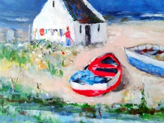 Fisherman Cottages by Inge. Beautiful painting!