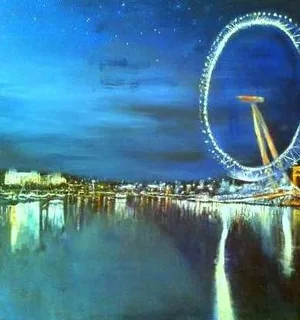 London Eye. Stunning painting by Inge!