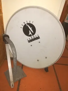 Samsat satellite dish and brackets.