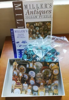 Miller&#39;s Antiques Jigsaw Puzzle - Clocks. 1000 piece puzzle.