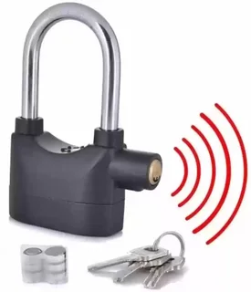 Alarm Security Lock with  movement and shock sensor, activates 110 Db alarm siren!