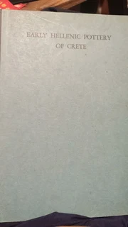 Early hellenic pottery of crete by doro levi