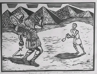 Patrick Holo linocuts from the old regime