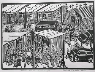 Patrick Holo linocuts from the old regime