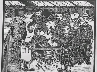 Patrick Holo linocuts from the old regime