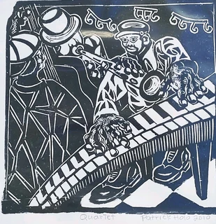 Patrick Holo linocuts from the old regime