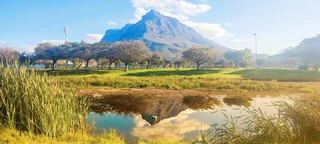 Devils Peak photograph from Liesbeek river