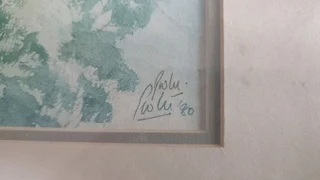 Table mountain watercolour 1980 limited edition