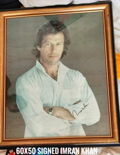 Signed Portrait of Imran Khan