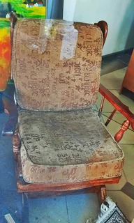 Two solid rocking chairs