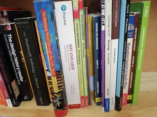 University books at below half price. Each price differently