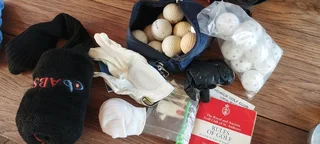 Bomber golf set, net and extras. Like new