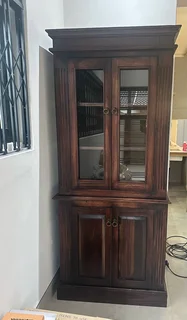 Mahogony wood Book case display cabinet