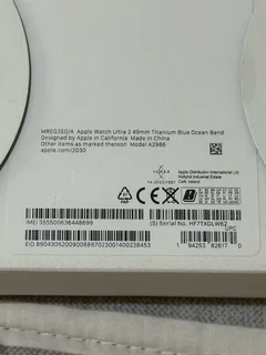 Apple Watch ULTRA 2 TITANIUM with Blue OCEAN BAND