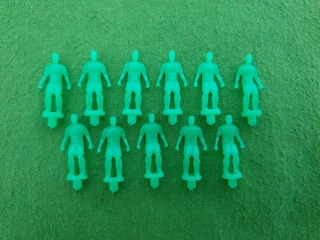 Subbuteo Tchaaa4 Translucent Green Figures