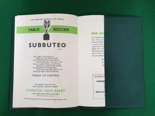 Subbuteo Log Book