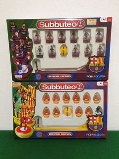 Subbuteo Barcelona Home and Away Teams Set
