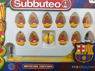 Subbuteo Barcelona Home and Away Teams Set