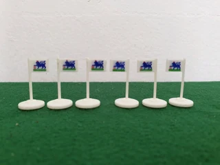 Subbuteo Set Of 6 Premier League Pitch Line Flags