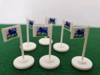 Subbuteo Set Of 6 Premier League Pitch Line Flags