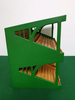 Subbuteo C140 Green and Tan Grandstand With Imperfections