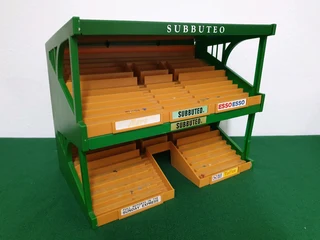 Subbuteo C140 Green and Tan Grandstand With Imperfections