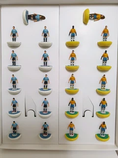 Subbuteo 4 International Team Set Argentina Brazil Netherlands Spain