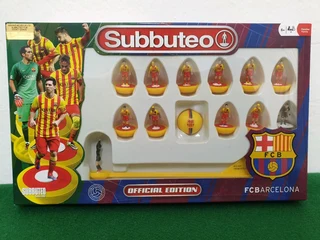 Subbuteo Barcelona Home and Away Kit Team Set