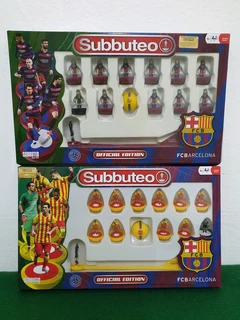 Subbuteo Barcelona Home and Away Kit Team Set