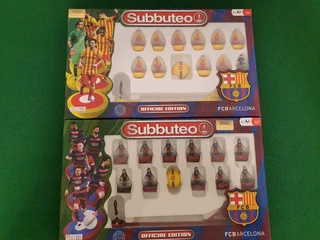 Subbuteo Barcelona Home and Away Kit Team Set