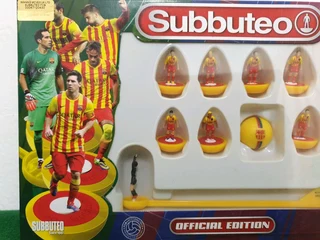 Subbuteo Barcelona Home and Away Kit Team Set