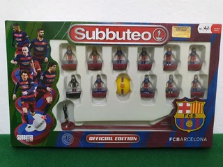 Subbuteo Barcelona Home and Away Kit Team Set