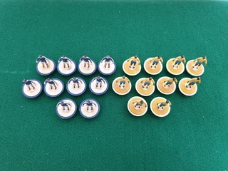 Subbuteo Zombie France v Brazil Teams