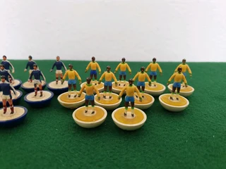 Subbuteo Zombie France v Brazil Teams