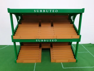 Subbuteo Tan and Green Grandstand