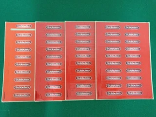 Four Sheets of Subbuteo Red Stickers