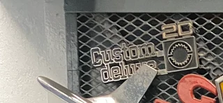 C20 Chevrolet badge Custom Delux.