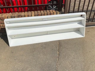 Shelves Melamine wood shelf.