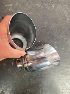 Exhuast tips stainless.