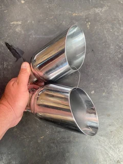 Exhuast tips stainless.